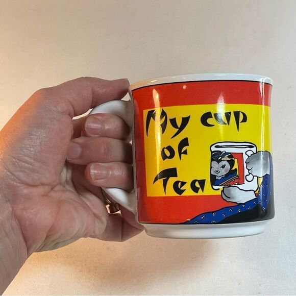 My cup of tea gray cat mug - Picture 4 of 12